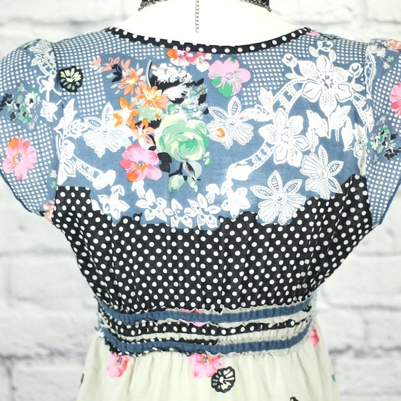 🔥 Twenty One Edgy Floral Rocker Chic Short Dress - Picture 5 of 10